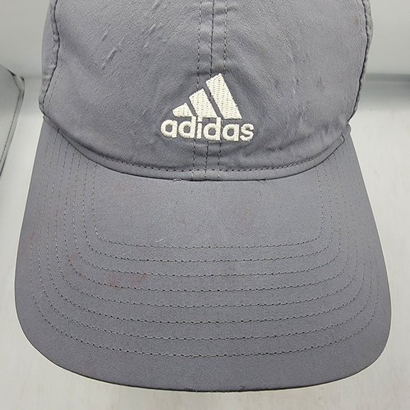 Adidas Adults Gray Athletic Hat Cap Adjustable Lightweight Comfort Outdoors - Picture 5 of 11